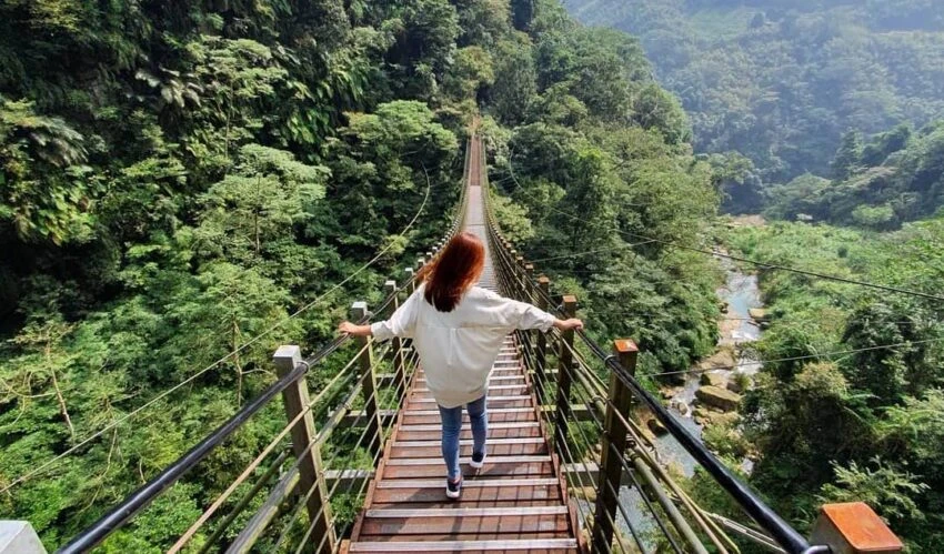 竹山天梯｜俯瞰峽谷的絕美之景，挑戰竹山地心谷梯子吊橋【購票、交通攻略、附近景點推薦】
